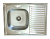 Мойка кухонная Vladix 800x600x150 (0,5), левая, без сифона, нержавеющая сталь / полуглянцевая