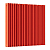 Радиатор стальной Empatiko Takt S2-952-500 Friendly Red 952x536 48 секций, вертикальный 2-трубчатый, боковое подключение, красный (Friendly Red)