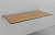 Столешница накладная Velvex Klaufs 120x60 под раковину, без отверстий, МДФ-HPL, черный / светлое дерево (шатанэ)