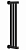 Полотенцесушитель электрический Сунержа Хорда 4.0 600х166, черный матовый