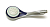 Ручной душ Melodia MKP20558/ MKP20558P 3-функциональный, D100мм, хром матовый / синий / серый