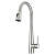 Смеситель Melodia Perfetto MDV30203ss для кухни, вытяжной поворотный излив с лейкой, полированная нержавеющая сталь