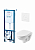 Комплект Santek Бореаль Пэк 1WH302464 подвесной унитаз + инсталляция + сиденье + кнопка (белая)