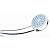Ручной душ Melodia MKP20571/ MKP20571P 1-функциональный, D67.5мм, белый / хром / зеленый