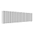 Радиатор стальной Empatiko Takt LR2-1312-200 Mild White 1312x236 33 секции, вертикальный 2-трубчатый, нижнее подключение, мягкий белый (Mild White)