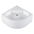Поддон душевой Melodia Round Plus 80x80 высокий белый