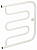 Полотенцесушитель водяной Сунержа Лира+ 600х600 подключение вертикальное, белый